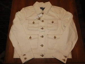 NWT J.Crew Cropped Lady Jacket Tamworth Canvas,Stone Beige - Womens Size Small S - Picture 1 of 7