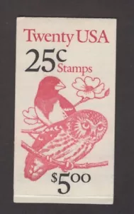 Scott BK160 - Birds. Booklet Of 20. Unopened. #02 BK160 - Picture 1 of 1