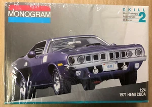 1971 Hemi Cuda model with wrapper. 1/24 Monogram #2943 - Picture 1 of 3