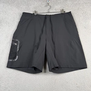 LL Bean Cycling Shorts Mens Large Black Padded Bioactive Tech Mountain Bike - Picture 1 of 13