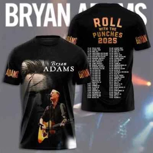 Maglietta Bryan Adams Roll with the Punchs 2025 3D - Foto 1 di 2