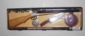 Hunting Rifle Playset double barrel shotgun Badge Knife Makes Sounds - Picture 1 of 2