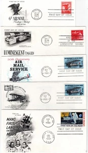 US Airmail FDC from the 60's x 5 - Picture 1 of 1