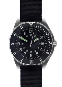 MWC 1000ft WR Military Navigator Watch 24 Jewel Automatic with Sapphire Crystal - Picture 1 of 7
