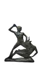 Statua greca del Minotauro Bronzo Teseo uccide 100% - Foto 1 di 2