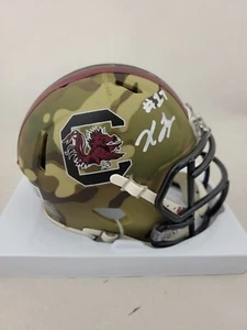 XAVIER LEGETTE SIGNED SOUTH CAROLINA GAMECOCKS CAMO SPEED MINI HELMET BECKETT - Picture 1 of 3