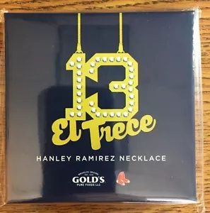 Hanley Ramirez Bling Chain Necklace Boston Red Sox SGA 05/01/2017 EL Trece - Picture 1 of 1