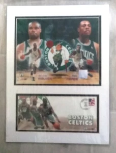 BALONCESTO - FOTO USPS Y PORTADA DEL PRIMER DÍA 2002 A WALKER-P PIERCE BOSTON CELTICS - Imagen 1 de 2