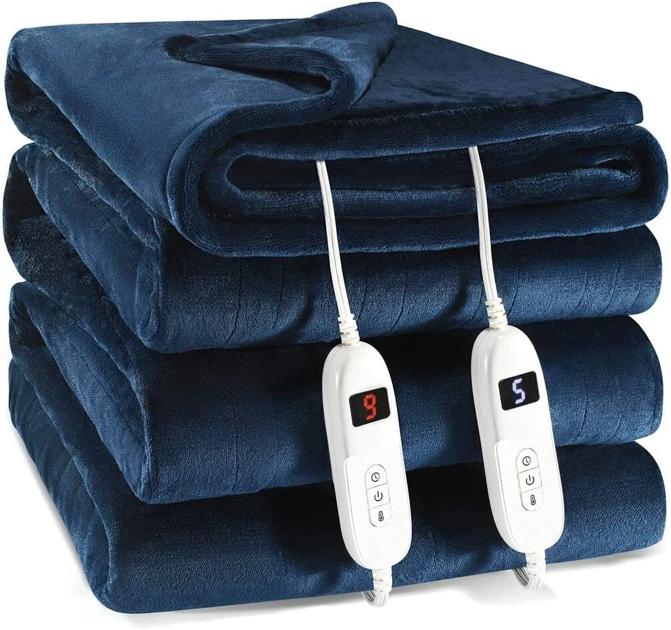 Electric Heated Blanket 84x90 with 10 Heat Settings and Auto Shut-Off - Image 1 of 4