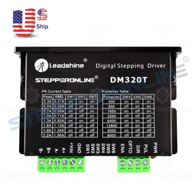 STEPPERONLINE Stepper Driver 0.3-2.2A 10-30VDC for Nema 8,11,14,16,17 Motor