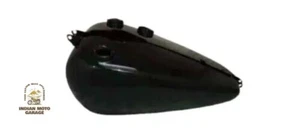 APTO PARA Indian Chief Scout Civil Militar Posguerra Tanque de Gasolina de Acero Negro - Imagen 1 de 5
