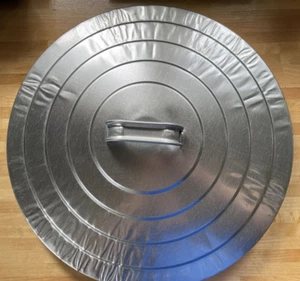 Mülleimerdeckel, silber, 10 Gallonen Fassungsvermögen 88109 - Bild 1 von 4