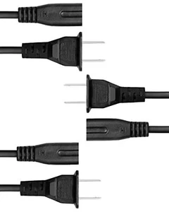 Paquete de 3 cables de alimentación figura 8 cables de alimentación de repuesto universal no polarizados - Imagen 1 de 3