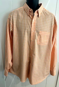 Tommy Bahama Langarm Herren Orange Button Down Hemd mit versteckten Knöpfen 34-35 - Bild 1 von 13
