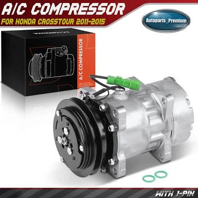 AC Compressor with Clutch for Jaguar XJ12 95-96 XJ6 91-94 XJS 93-96 Vanden Plas - Image 1 of 4