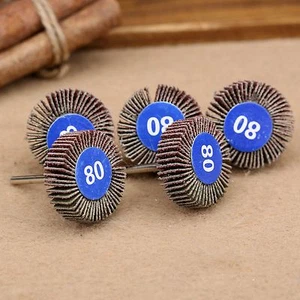 5Pc Grinding Sanding Sandpaper Flap Wheel Disc 80# Grit For Grinder Rotary Tool - Picture 1 of 11