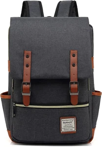 Slim Business Laptop Backpack Casual Daypacks College Shoulder Bag for Men Women - Picture 1 of 12
