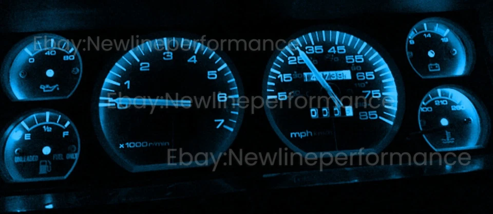 Ice Blue Cluster LED Bulb Kit for Jeep Cherokee XJ 1991-1996 - Image 1 of 1