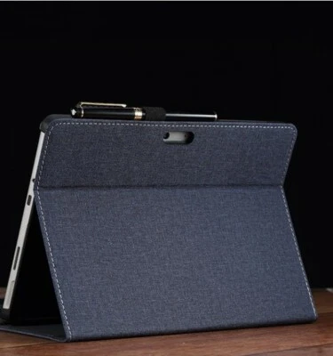 For Microsoft surface Pro 4/5/6/7 12.3" Luxury PU Leather Magnetic Case Skin - Image 1 of 4