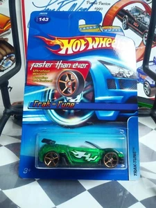 Hot Wheels Trak-Tune Faster Than Ever Green clear body diecast base - Picture 1 of 2