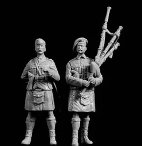 1/35 2tlg Resin Modellbausatz Scottish Soldiers Officer WW1 unbemalt - Bild 1 von 1