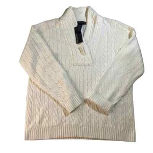 NWT Josephine Chaus Cable-Knit Pullover Sweater Women's Size M - Picture 1 of 7
