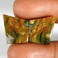 16.10Cts100%Natural Top Rhyolite Opal Fancy Pair Cabochon Loose Gemstone