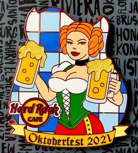 2021 Hard Rock Cafe Oktoberfest Sexy Alemán Redhead Bar Donch Girl & Beer Le Pin - Imagen 1 de 1