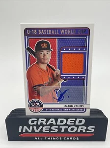 2023 Stars & Stripes Baseball Auto /72 #U18-DC Darnel Collins Netherlands - Picture 1 of 2