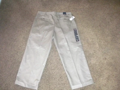 PANTALONES IZOD bronceados doble plisados estilo puños algodón puro 38x29 NUEVOS CON ETIQUETAS NUEVOS CON ETIQUETAS Foto 1 de 4