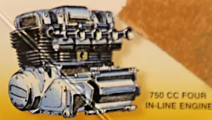 1/25 SCALE HONDA CB750F MOTORCYCLE ENGINE 745cc DOHC Air Cooled 4 Cylinder - Picture 1 of 11