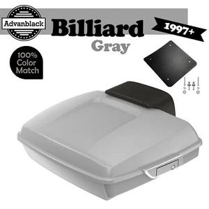 Baúl Advanblack gris billar Razor Tour Pack se adapta a 97+ Harley Road Glide - Imagen 1 de 13