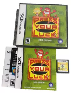 Press Your Luck -- 2010 Edition (Nintendo DS, 2009) w/ Manual Cleaned & TESTED! - Picture 1 of 3