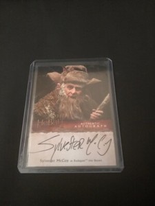 HOBBIT THE DESOLATION OF THE SMAUG CRYPTOZOIC SYLVESTER MCCOY AUTOGRAPH