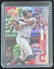 2020 Topps Chrome Refractor Jose Ramirez #190 Cleveland Indians Guardians