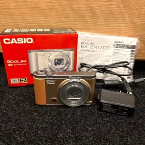 CASIO EXILIM EX ZR1700 HIGH SPEED Compact Digital Camera 16.1MP 18x Gold w/Box - Picture 1 of 14