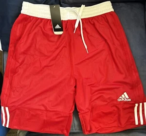 Men’s Adidas Shorts Size Large Red And White Sports Soccer NWT - Picture 1 of 3