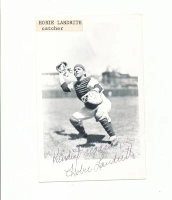 hobie landrith autograph george brace postcard cardinals original met dec 2023 - Image 1 of 2