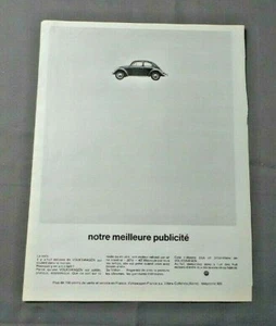 PUB PUBLICITE ANCIENNE ADVERT CLIPPING 170519 / VOITURE VOLKSWAGEN MEILLEUR PUB - Imagen 1 de 1
