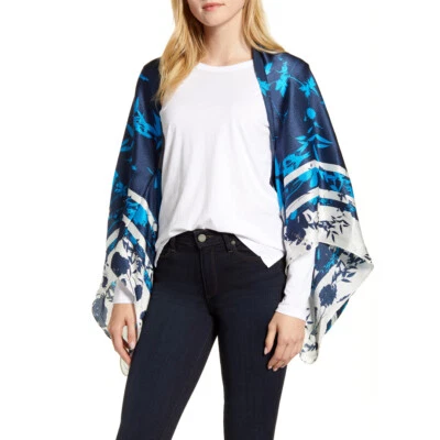 Ted Baker Ppaula Bluebell Silk Cape Scarf - Image 1 of 4