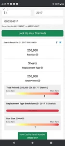 2017 $1 I MINNEAPOLIS BEP 250K EXTREMELY RARE REPLACEMENT STAR NOTE(I00033401*) - Picture 1 of 9