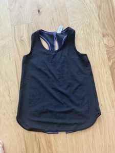 Ivivva by lululemon Black Racerback Athletic Tank Top size 10 - Picture 1 of 2