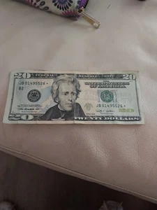 2009 $20 Star Note JB01495526* - Picture 1 of 6