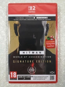 HITMAN WORLD OF ASSASSINATION - SIGNATURE EDITION SWITCH 2 UK NEW (GAME-KEY CARD - Picture 1 of 10