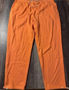 Polo Ralph Lauren Pants Mens 4XLT Orange Drawstring Fleece Sweatpants Solid NWT - Picture 1 of 8