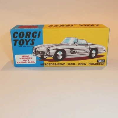 Corgi Toys  303 Mercedes Open Sports 300SL  Repro Box - Image 1 of 4
