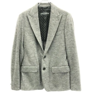 DOLCE & GABBANA Peaked Lapel Wool Blazer Tailored Jacket G2DN4T Used MESC-0 - Picture 1 of 6