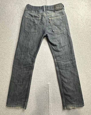 VTG Levis 514 Jeans Boys 26x26.5 Blue Slim Straight Distressed Red Tab Denim - Image 1 of 4