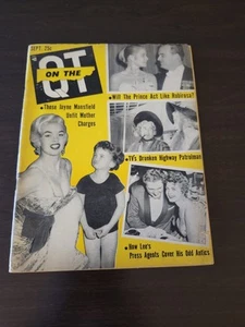 1956 SEPTEMBER ON THE QT MAGAZINE Jayne Mansfield Cover F - Foto 1 di 3