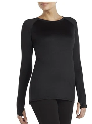 Cuddl Duds ClimateRight Women's Plush Warmth Crew Neck Base Layer Top Small - Image 1 of 4